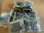 Lot Of 39 New 3-PRONG Wall Plug Power Converter Dvi Vga Hdmi Adapters. Fixed Price $25.00.
