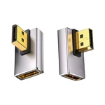 Duttek 8K 90 Degree Displayport 1.4 Adapter, Left & Right Angle Extender Pink. Fixed Price $13.31.