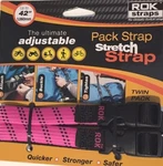 Rok Straps Motorcycle Luggage Tie Down Adjustable 12"-42" X 5/8" Pink/blk. Fixed Price $26.99.