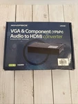 Monoprice Vga & Component (ypbpr) Audio To Hdmi Converter LKV-351 Nob Charity. Fixed Price $25.99.