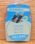 Genuine Dynex (DX-AV030) 3.0 Feet / 0.9 Meters S-video Cable Only **new-read**. Fixed Price $38.08.