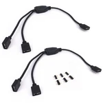 Hualand 2PCS Argb Splitter Cable 5V 3 Pin Addressable Black. Fixed Price $9.98.