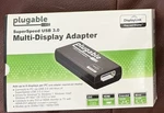 Plugable 3.0 Multi-display Av Adapter Converter Black USB3-HDMI-DVI. Fixed Price $10.00.