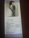 Ativa Mini Displayport To Cable 6 Ft. Video. Fixed Price $29.88.