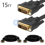 2X Premium Dvi-d Digital To Male Cable Gold Plated. Fixed Price $23.99.