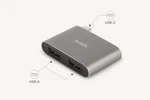 New Moshi Usb-c Dual Adapter Usb-a Ports Camera Printer Ext Storage. Fixed Price $19.95.